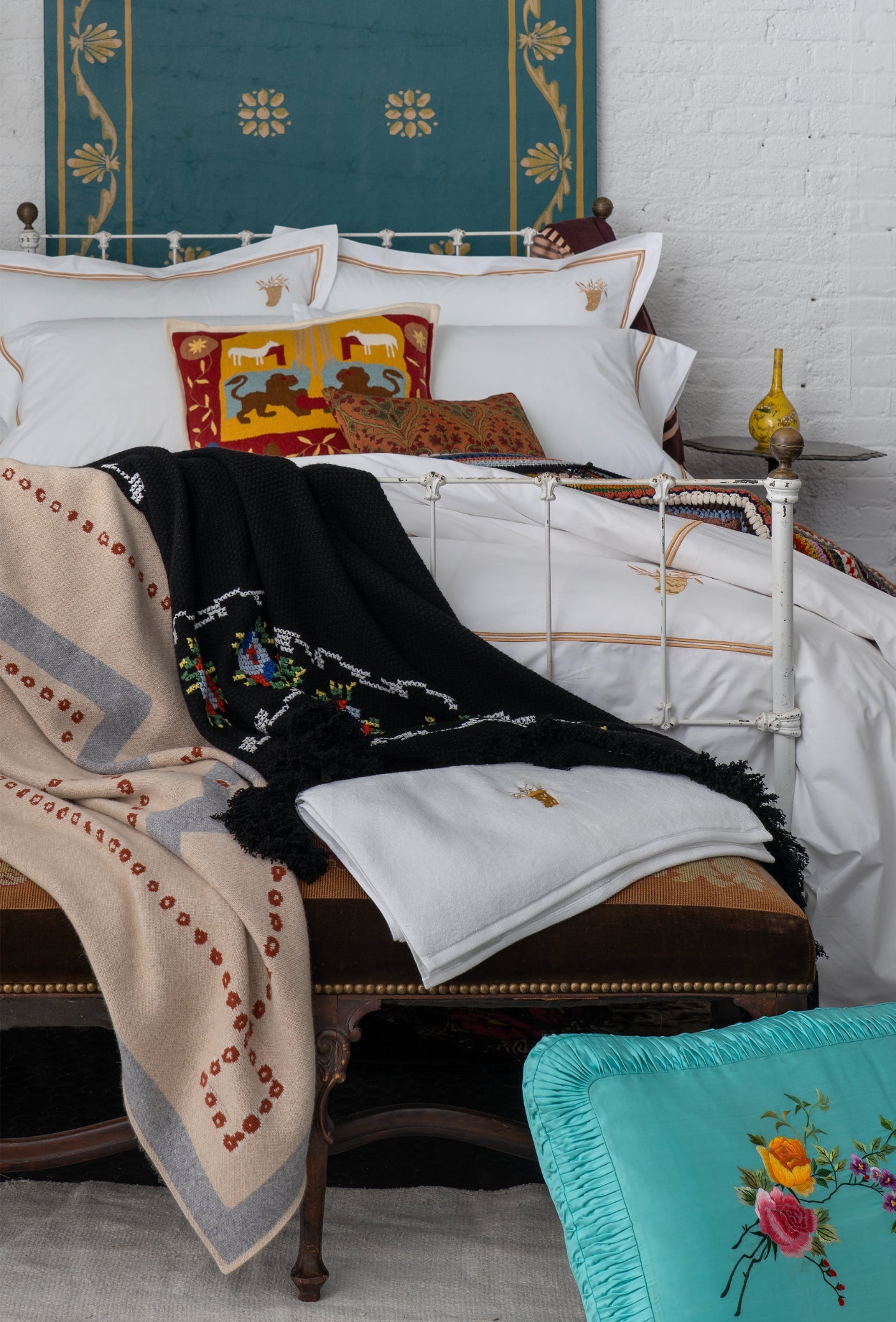 SAVED NY x Peter Reed "Cornucopia" Fitted Sheet