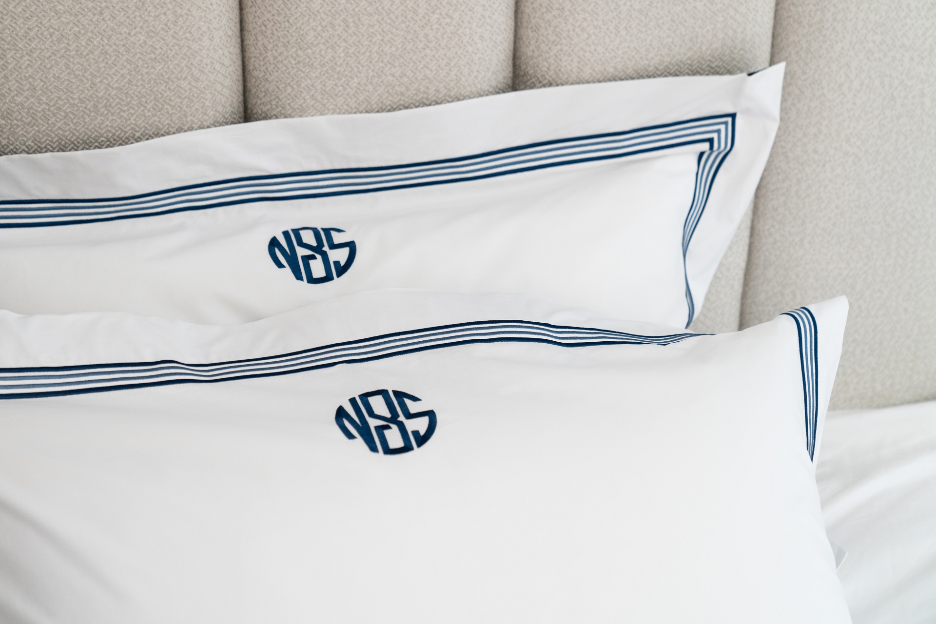 Bed linen collection, handmade luxury, designed and crafted in England
