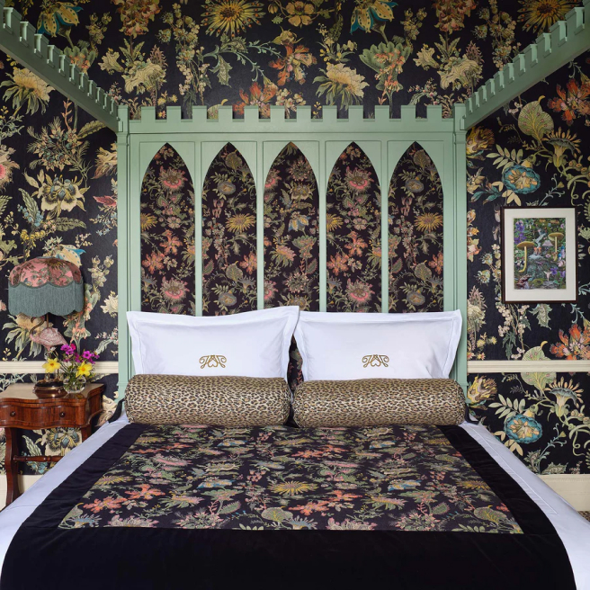 House of Hackney custom embroidered contemporary linen