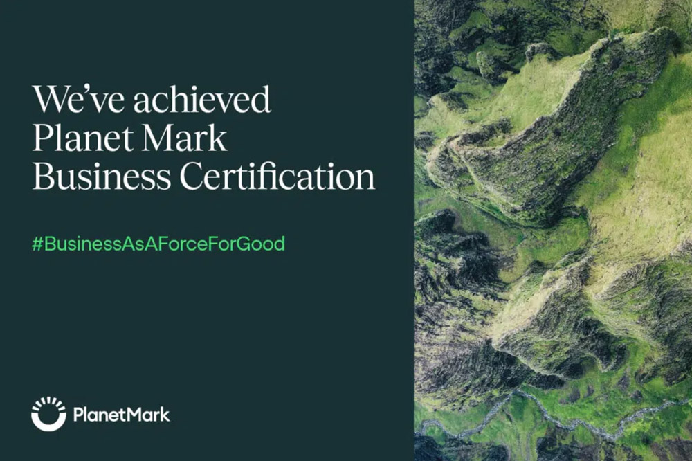 Peter Reed Planet Mark certification